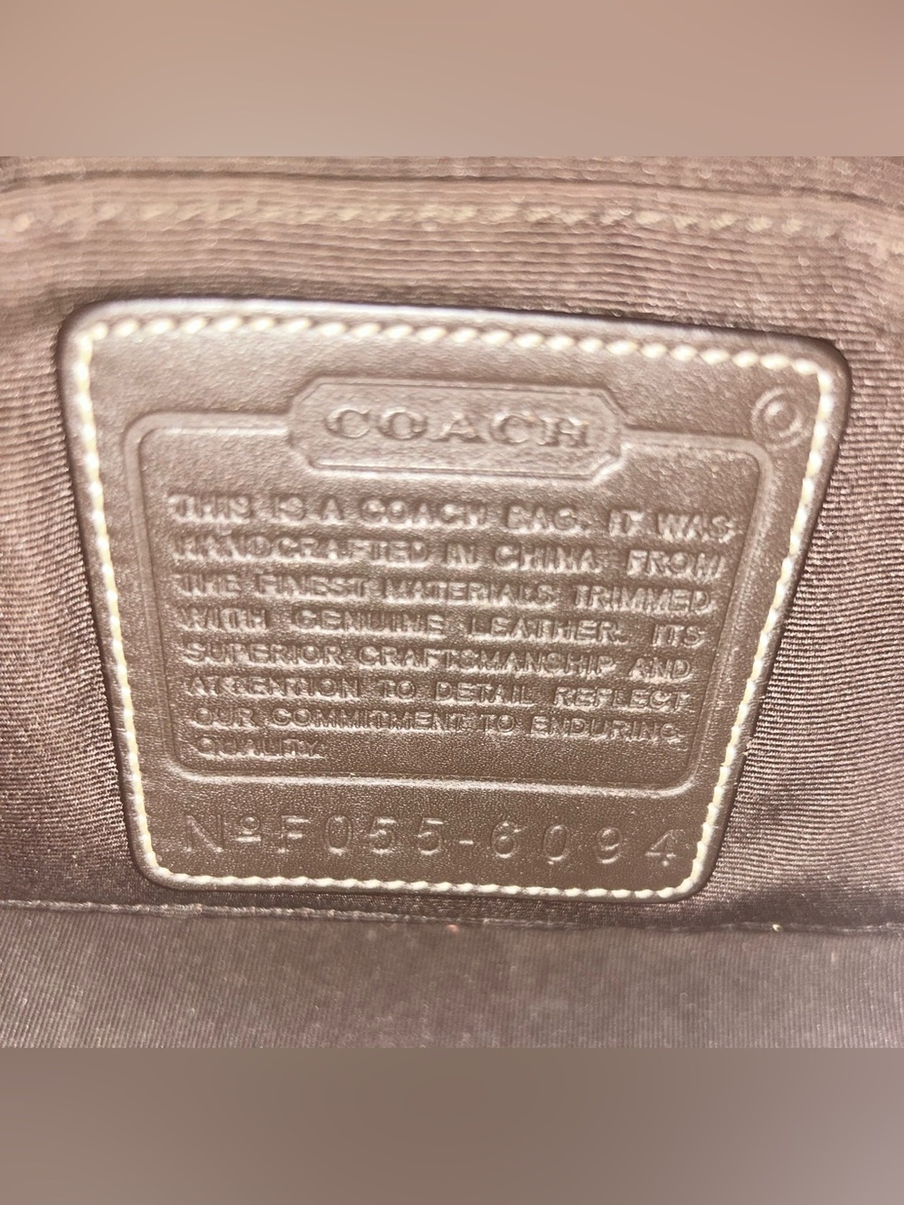Coach Brown Signature Mini Shoulder Bag NoFO55-6094 - Picture 2 of 7